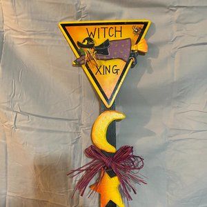 "Witch Crossing" Sign - Halloween decor